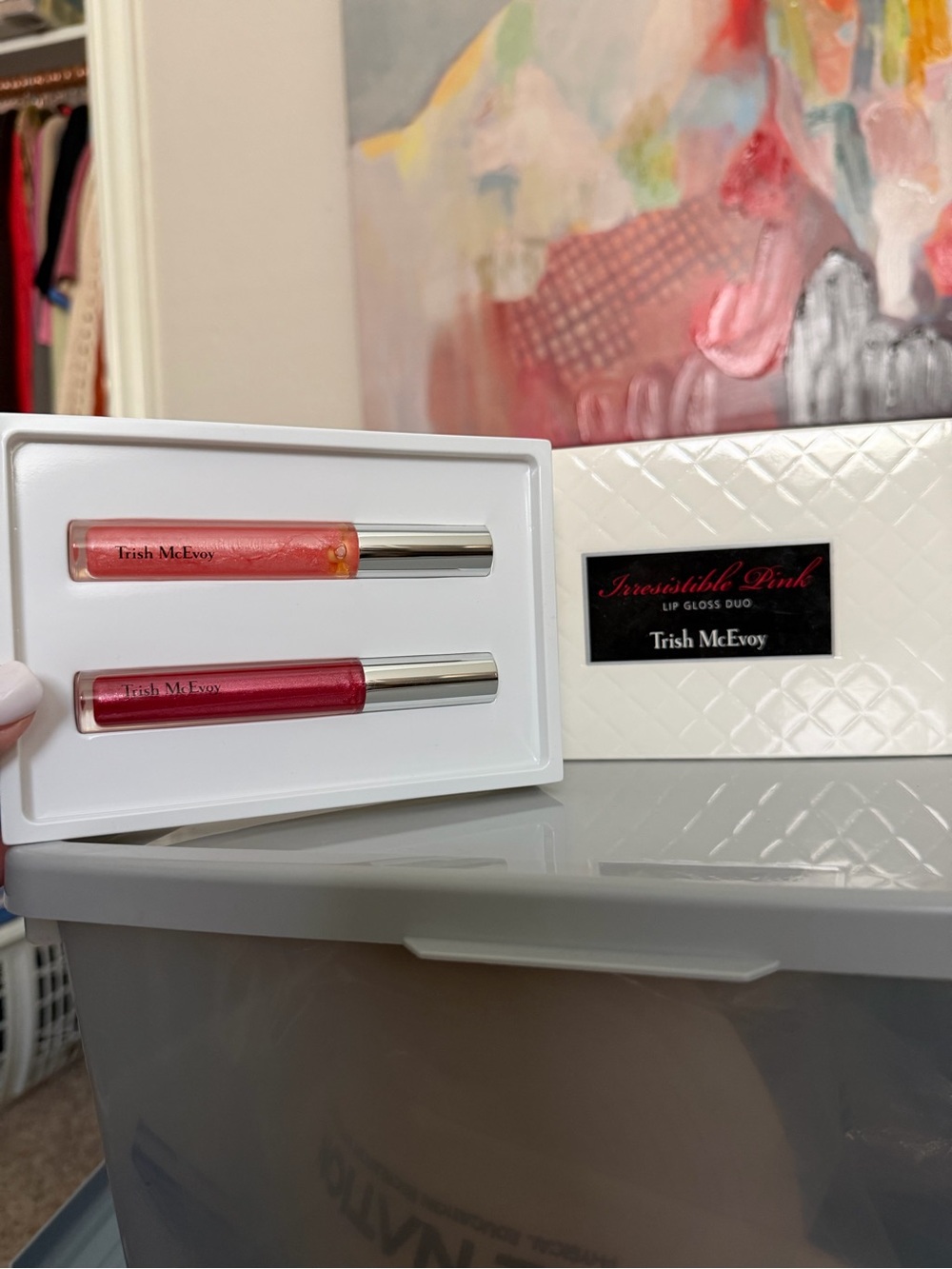 Trish McEvoy Irresistible Pink and Petal Lip Gloss Duo